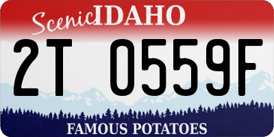 ID license plate 2T0559F