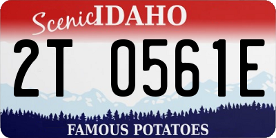ID license plate 2T0561E