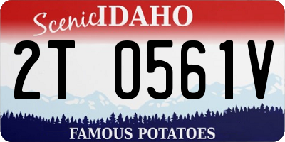 ID license plate 2T0561V