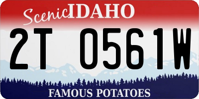 ID license plate 2T0561W