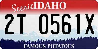 ID license plate 2T0561X
