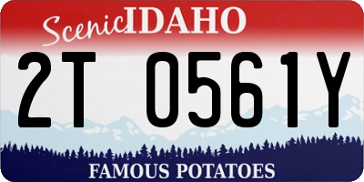 ID license plate 2T0561Y