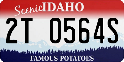 ID license plate 2T0564S
