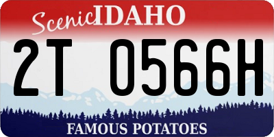 ID license plate 2T0566H