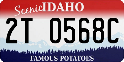 ID license plate 2T0568C
