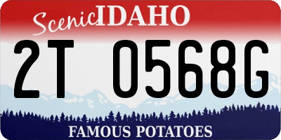 ID license plate 2T0568G