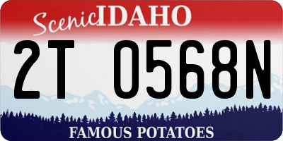 ID license plate 2T0568N