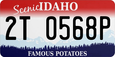ID license plate 2T0568P
