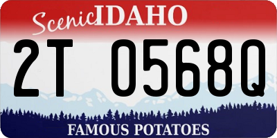 ID license plate 2T0568Q