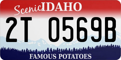 ID license plate 2T0569B