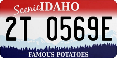 ID license plate 2T0569E