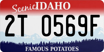 ID license plate 2T0569F