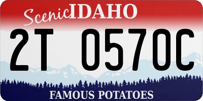 ID license plate 2T0570C