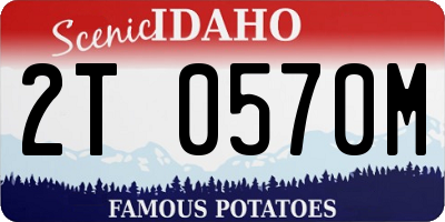 ID license plate 2T0570M