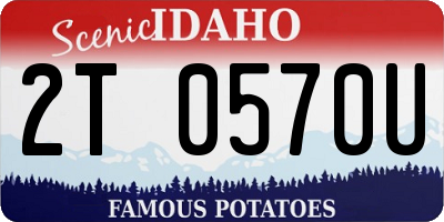 ID license plate 2T0570U