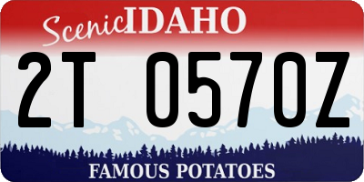 ID license plate 2T0570Z