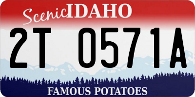ID license plate 2T0571A
