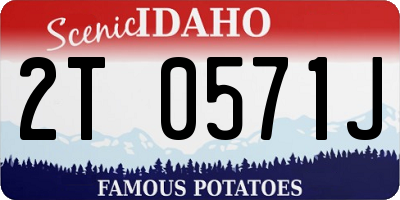 ID license plate 2T0571J