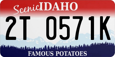 ID license plate 2T0571K