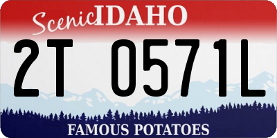 ID license plate 2T0571L