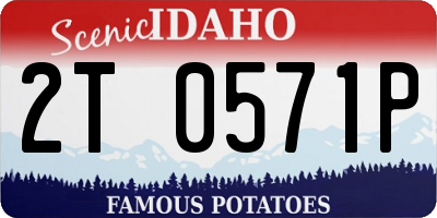 ID license plate 2T0571P