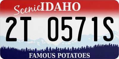 ID license plate 2T0571S
