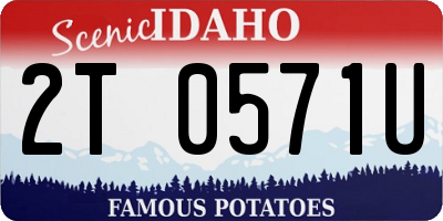 ID license plate 2T0571U