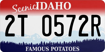 ID license plate 2T0572R