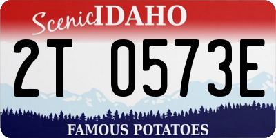 ID license plate 2T0573E