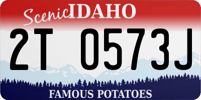 ID license plate 2T0573J