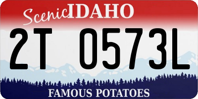 ID license plate 2T0573L