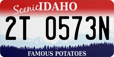 ID license plate 2T0573N