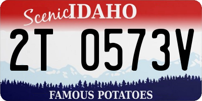 ID license plate 2T0573V