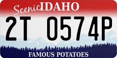 ID license plate 2T0574P