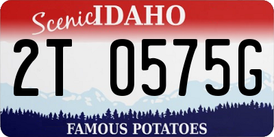 ID license plate 2T0575G
