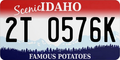 ID license plate 2T0576K