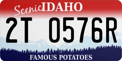 ID license plate 2T0576R