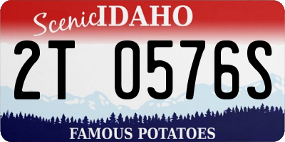 ID license plate 2T0576S