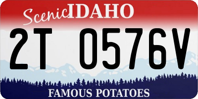 ID license plate 2T0576V
