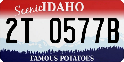 ID license plate 2T0577B