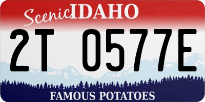 ID license plate 2T0577E