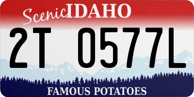 ID license plate 2T0577L