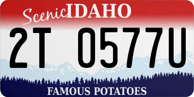 ID license plate 2T0577U