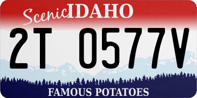ID license plate 2T0577V