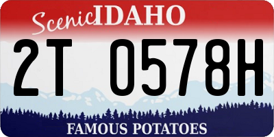 ID license plate 2T0578H