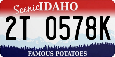 ID license plate 2T0578K