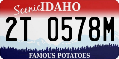 ID license plate 2T0578M