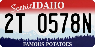 ID license plate 2T0578N