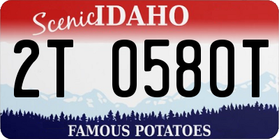 ID license plate 2T0580T