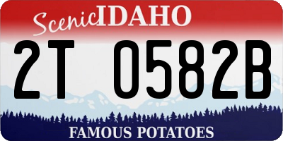 ID license plate 2T0582B